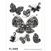 Sanders & Sanders Wandtattoo Schmetterlinge Schwarz 65 x 85 cm 600260