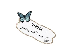 Sanders & Sanders Wandtattoo Texte Blau 8,5 x 15 cm 601422