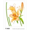 Sanders & Sanders Wandtattoo Blumen Orange und Grün 65 x 85 cm 600256