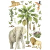 Sanders & Sanders Wandtattoo Dschungeltiere Grün 65 x 42.5 cm 601342