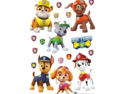 Sanders & Sanders Wandtattoo Paw Patrol Braun Rot und Gelb 42,5 x 65 cm 600116