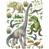 Sanders & Sanders Wandtattoo Dinosaurier Grün 85 x 65 cm 601355