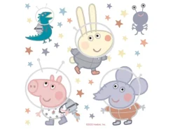 Sanders & Sanders Wandtattoo Peppa Wutz Multicolor 30 x 30 cm 601339