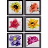 Sanders & Sanders Wandtattoo Blumen Gelb Lila und Rosa 65 x 85 cm 600276
