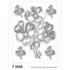 Sanders & Sanders Wandtattoo Blumen Grau 65 x 85 cm 600259