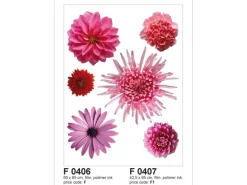 Sanders & Sanders Wandtattoo Blumen Rosa 65 x 85 cm 600250
