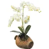 Sanders & Sanders Wandtattoo Blumen Braun Grün und Weiß 42,5 x 65 cm 600312