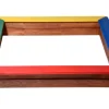 Sandkasten wetterfest 117 cm x 117 cm Bunt FSC®