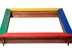 Sandkasten wetterfest 117 cm x 117 cm Bunt FSC®