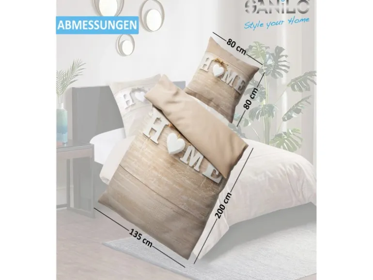 SANILO Bettwäsche 2-teilig Home
