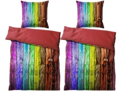 SANILO Bettwäsche 4-teilig Rainbow