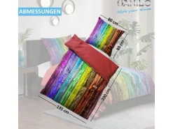 SANILO Bettwäsche 4-teilig Rainbow