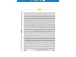 Schellenberg Rollladenpanzer Maxi PVC 150 cm x 130 cm Grau