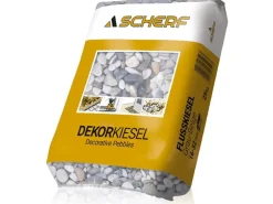 Scherf Flusskiesel Grau-Beige 16-32 mm 25 kg PE-Sack