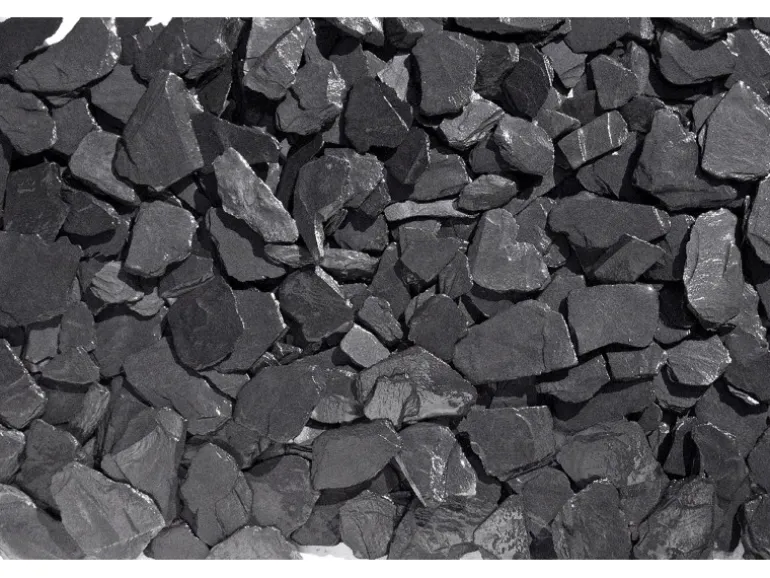 Schieferplättchen Graphit-Schwarz 20 - 40 mm 1000 kg Big-Bag