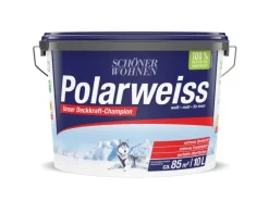 Schöner Wohnen Innen- und Wandfarbe Polarweiss Matt 10 l