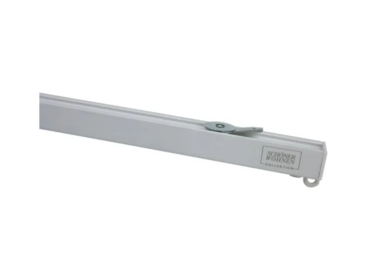 Schöner Wohnen Aluminium-Vorhangschienenset Emilia 1-läufig 160 cm Weiß-Matt