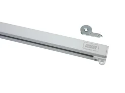 Schöner Wohnen Aluminium-Vorhangschienenset Emilia 1-läufig 160 cm Weiß-Matt