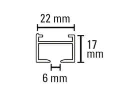 Schöner Wohnen Aluminium-Vorhangschienenset Emilia 1-läufig 160 cm Weiß-Matt