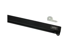 Schöner Wohnen Aluminium-Vorhangschienenset Emilia 1-läufig 200 cm Schwarz-Matt