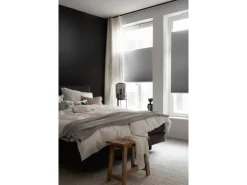 Schöner Wohnen Aluminium-Vorhangschienenset Emilia 1-läufig 230 cm Schwarz-Matt