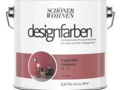 Schöner Wohnen Designfarben Englisches Rosenrot matt 2,5 l