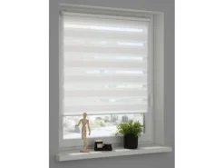 Schöner Wohnen Doppelrollo Tilda 80 cm x 210 cm Weiß