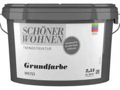 Schöner Wohnen Grundfarbe Weiß / abtönbar 2,5 l