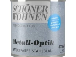 Schöner Wohnen Metall-Optik glänzend Stahlblau 375 ml