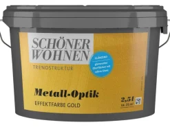 Schöner Wohnen Metall-Optik glänzend Gold 2,5 l