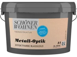 Schöner Wohnen Metall-Optik glänzend Blassgold 1 l