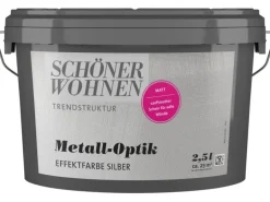 Schöner Wohnen Metall-Optik matt Silber 2,5 l