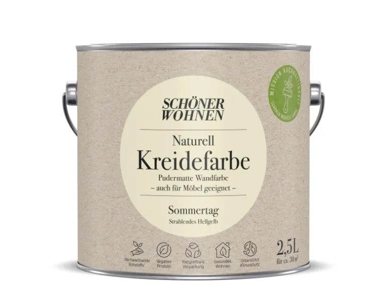 Schöner Wohnen Naturell Kreidefarbe Sommertag 2,5 l