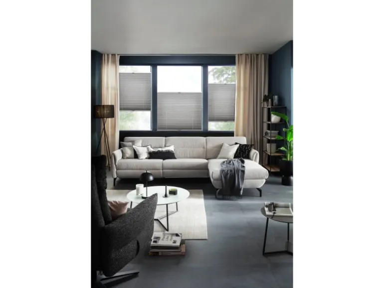 Schöner Wohnen Plissee Milla 80 cm x 130 cm Grau