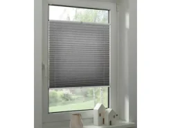 Schöner Wohnen Plissee Milla 90 cm x 130 cm Grau