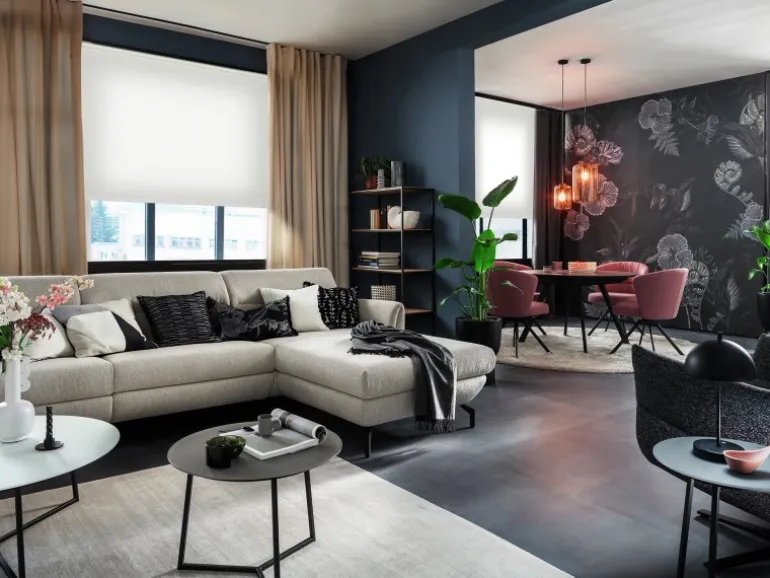 Schöner Wohnen Tageslicht-Rollo Tizia 80 cm x 210 cm Weiß