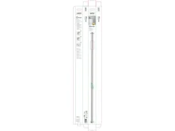 Schöner Wohnen Teleskop-Duschvorhangstange Obleon 110 - 185 cm Chrom