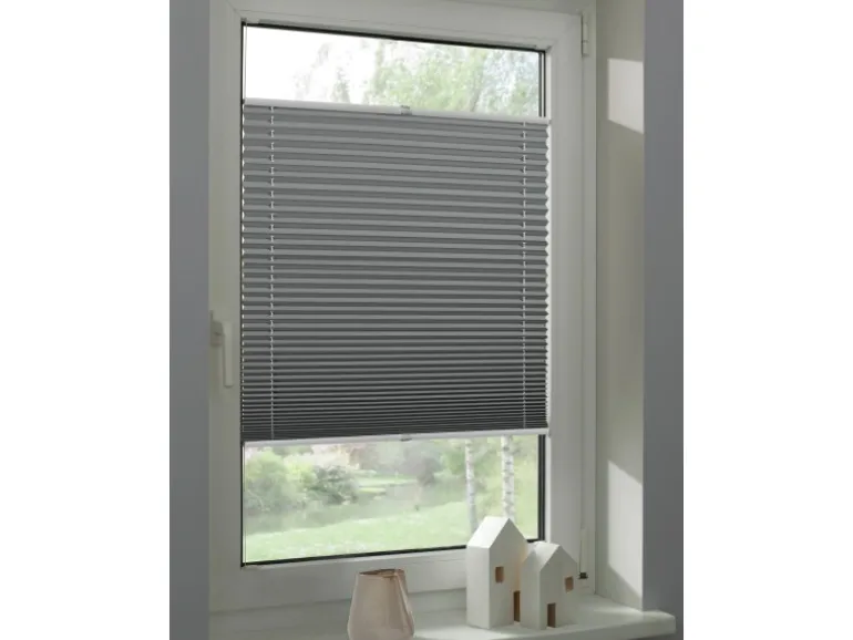 Schöner Wohnen Thermo-Plissee Ella 90 cm x 130 cm Grau