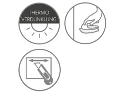 Schöner Wohnen Thermo-Rollo Martha 90 cm x 150 cm Anthrazit