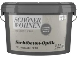 Schöner Wohnen Trendstruktur Sichtbeton-Optik Grau 2,5 l