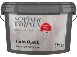 Schöner Wohnen Trendstruktur Loft-Optik Grau 4 kg