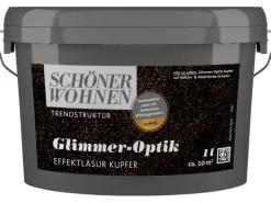 Schöner Wohnen Trendstruktur Glimmer-Optik Kupfer 1 l