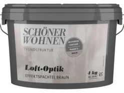 Schöner Wohnen Trendstruktur Loft-Optik Braun 4 kg