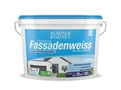 Schöner Wohnen Universal Fassadenweiss Weiß Matt 10 l