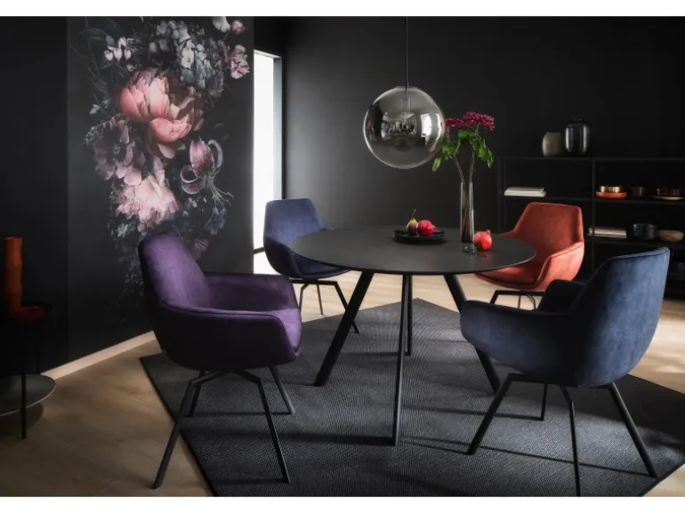 Schöner Wohnen Vliestapete 2 DD Floral Schwarz Rosa 270 x 159 cm FSC®