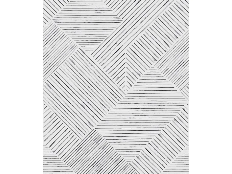 Schöner Wohnen Vliestapete New Delight Streifen Schwarz-Weiß 270 x 212 cm FSC®