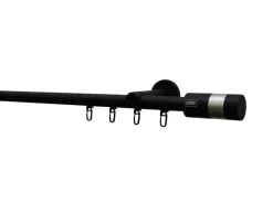 Schöner Wohnen Wandhalter Leon für Gardinenstange Ø 20 mm Schwarz Matt