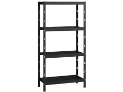 Schulte Profi-Steck-Grundregal 195 cm x 100 cm x 35 cm Schwarz
