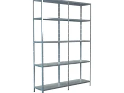 Schulte Set 1 Steckregal und 1 Anbauregal Verzinkt 200 cm x 140 cm x 35 cm