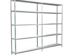 Schulte Set 1 Steckregal und 1 Anbauregal Weiß 200 cm x 240 cm x 35 cm